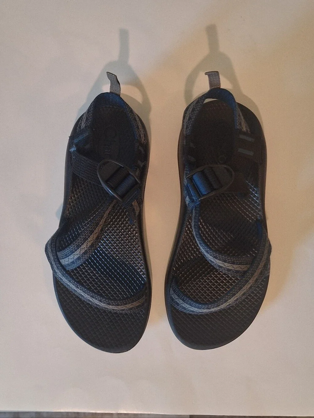 Chacos Z/1 Classic/EcoTread Unisex Size 5 Sandals Stakes Blue Gray Adj Straps